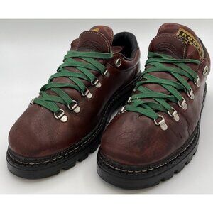 ROOTS TUFF Canada Brown Leather Low Cut Mountain Hiking Boots Men's US 8 D
